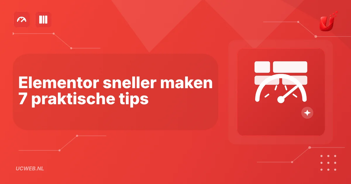 Elementor sneller maken: 7 praktische tips