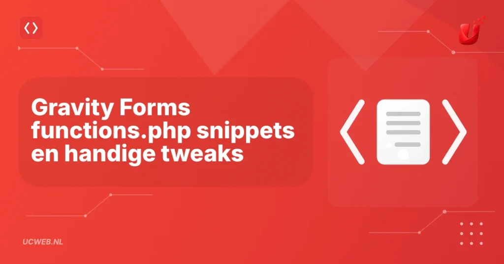 Gravity Forms functions.php snippets en handige tweaks