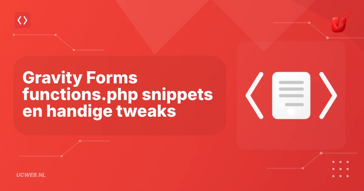 Gravity Forms functions.php snippets en handige tweaks