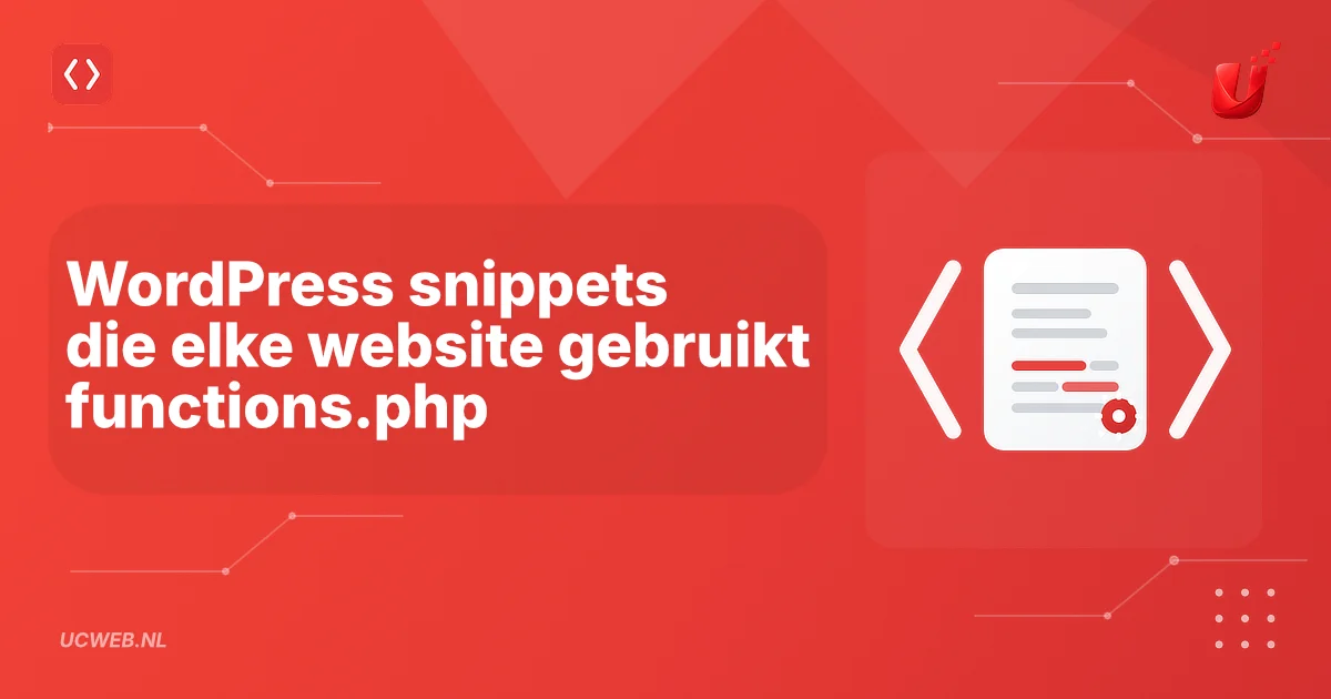 WordPress snippets die elke website gebruikt (functions.php)
